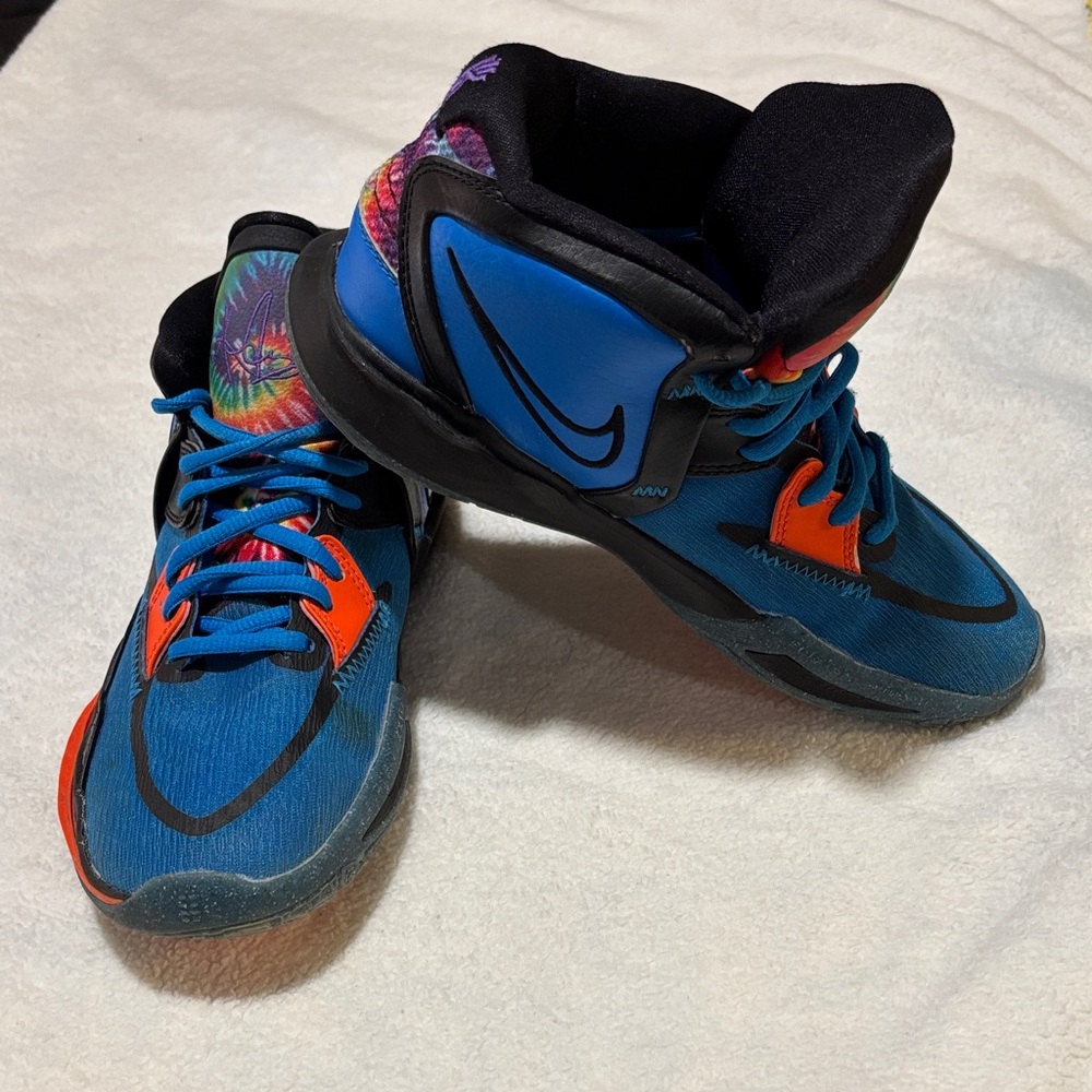 Nike Kids Blue and Orange Sneakers